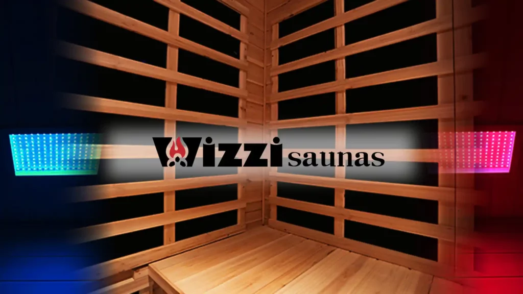 Wizzisaunas full-spectrum infrared sauna offering deep relaxation and wellness benefits with advanced infrared technology.