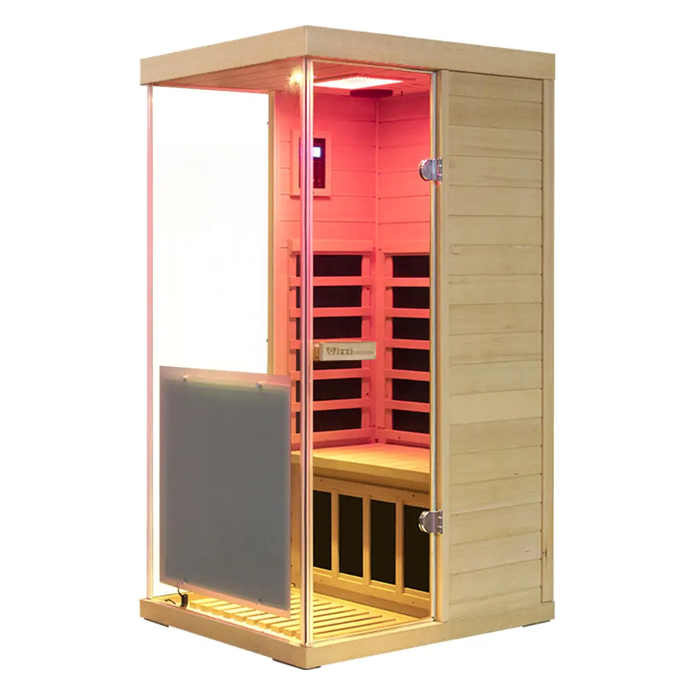 Wizzisaunas 909MHX full spectrum infrared sauna with low EMF and eco-friendly design