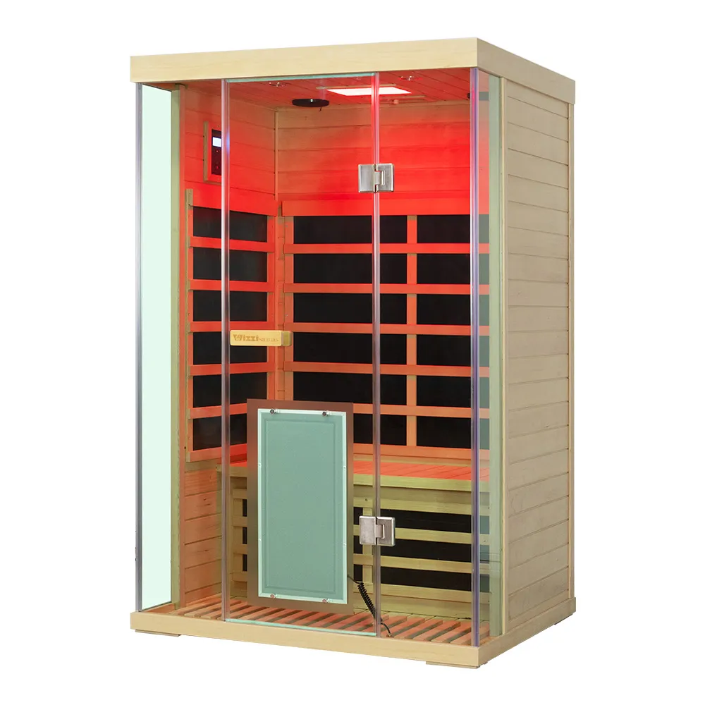 Wizzisaunas S02 2 Person Full Spectrum Infrared Sauna Low EMF